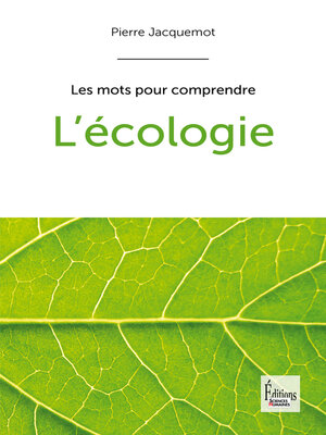 cover image of L'Ecologie